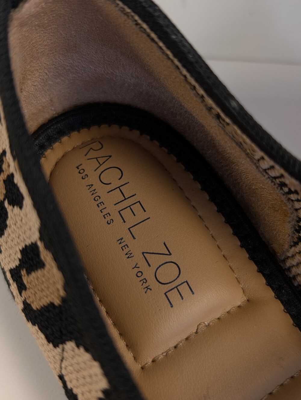 Rachel Zoe Saylor Leopard Print Knit Mary Jane Flats Size 8M - Picture 2 of 15